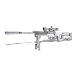 AWM Sniper Rifle 3D Metal Puzzle_1