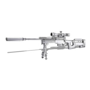 AWM Sniper Rifle 3D Metal Puzzle_1