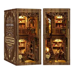 Ancient Book Collection Room Book Nook Miniature Dollhouse_1