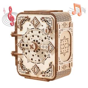 Antique Password Treasure Box 3D Wooden Puzzle_1