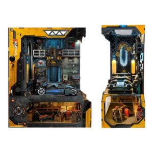 Automotive Workshop Book Nook Miniature Dollhouse_1