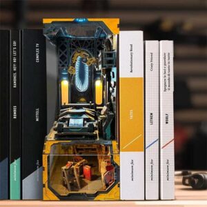 Automotive Workshop Book Nook Miniature Dollhouse_2