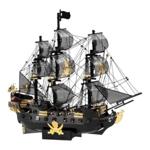 Black Pearl Ship Model 3D Metal Puzzle_1