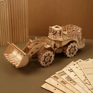 Bulldozer Engineering Vehicle 3D Wooden Puzzle_2