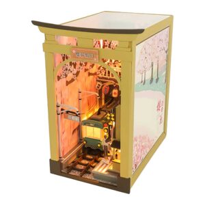 Cherry Blossom Book Nook Miniature Dollhouse_1