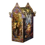 Dark Rose Castle Book Nook Miniature Dollhouse_1