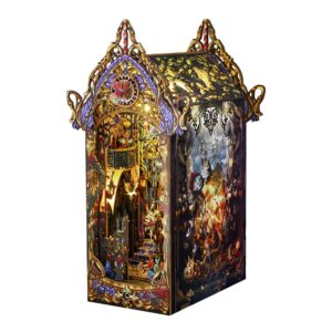 Dark Rose Castle Book Nook Miniature Dollhouse_1