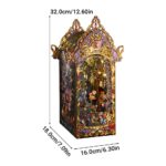 Dark Rose Castle Book Nook Miniature Dollhouse_5