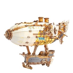 Fantasy Steampunk Airship 3D Wooden Puzzle_1