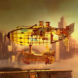 Fantasy Steampunk Airship 3D Wooden Puzzle_2