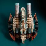 Fantasy Steampunk Submarine 3D Wooden Puzzle_Gray_3