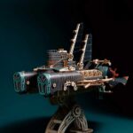 Fantasy Steampunk Submarine 3D Wooden Puzzle_Gray_4