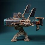 Fantasy Steampunk Submarine 3D Wooden Puzzle_Gray_5