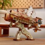 Fantasy Steampunk Submarine 3D Wooden Puzzle_Orange_5
