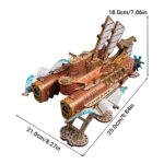 Fantasy Steampunk Submarine 3D Wooden Puzzle_Orange_7