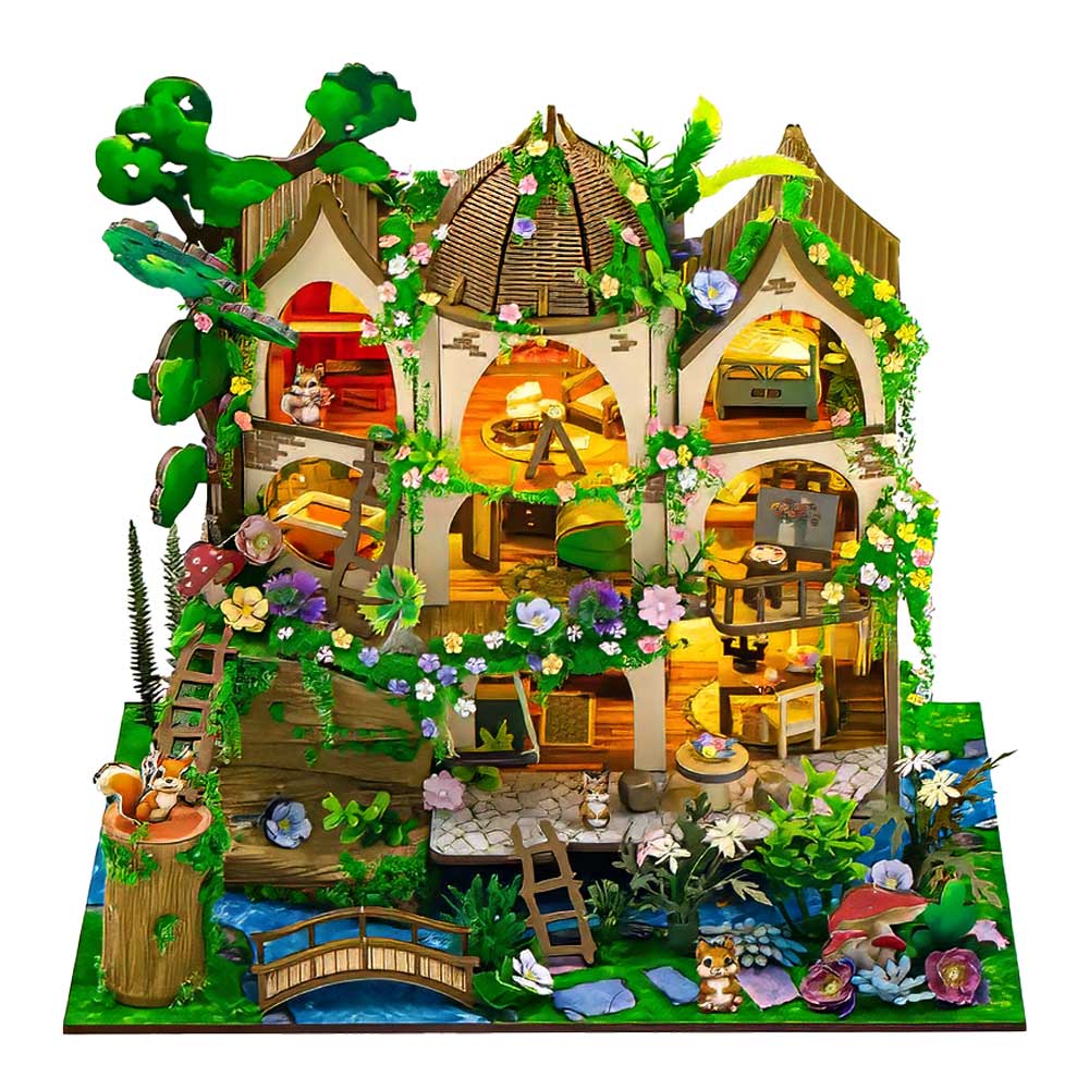Forest Castle DIY Miniature Dollhouse_1 Forest Castle DIY Miniature Dollhouse_1