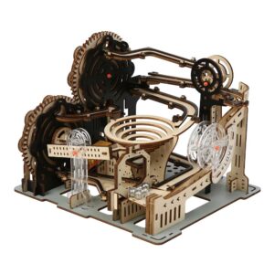 Gear-Powered Electric Marble Run 3D Wooden Puzzle_1