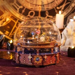 Glowing Planisphere Music Box 3D Wooden Puzzle_2