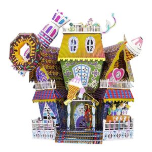 Halloween Candy House 3D Metal Puzzle_1