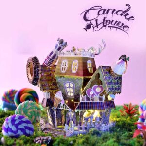 Halloween Candy House 3D Metal Puzzle_2