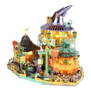 Halloween Pumpkin House 3D Metal Puzzle_1