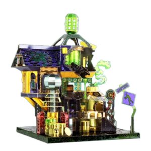 Halloween Science Monster House 3D Metal Puzzle_1