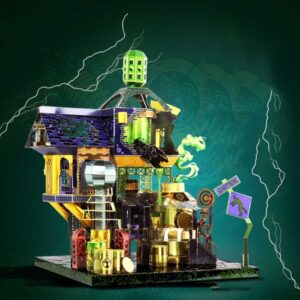 Halloween Science Monster House 3D Metal Puzzle_2