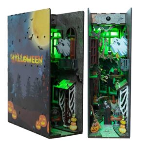 Halloween Spooky Alley Book Nook Miniature Dollhouse_1