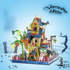 Halloween Vampire House 3D Metal Puzzle_2