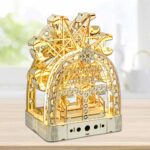 Hand-cranked Ferris Wheel Music Box 3D Wooden Puzzle_2