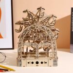 Hand-cranked Ferris Wheel Music Box 3D Wooden Puzzle_3