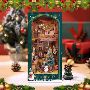 Jingle Cabin Book Nook Miniature Dollhouse_2