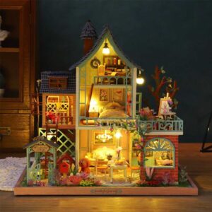 Kirsten's Jungle Resort Cottage Miniature Dollhouse_3
