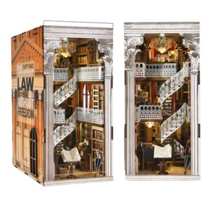 Law Library Book Nook Miniature Dollhouse_1
