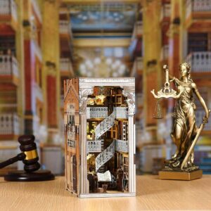 Law Library Book Nook Miniature Dollhouse_2