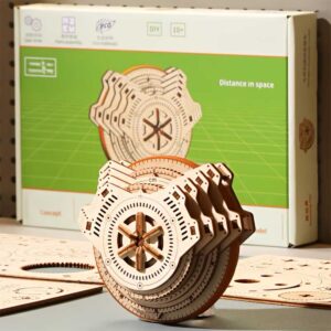 Mechanical Measuring Wheel 3D Wooden Puzzle_2