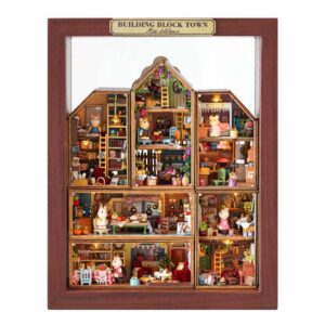 Mini Rabbit Town Building Block Miniature Dollhouse_1