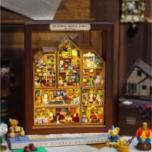 Mini Rabbit Town Building Block Miniature Dollhouse_2