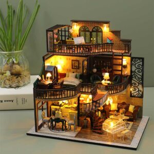 Peter's Dream Building Pavilion DIY Miniature Dollhouse_5