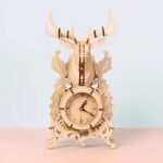 Reindeer Desk Clock 3D Wooden Puzzle_3