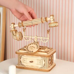Retro telephone 3D Wooden Puzzle_2