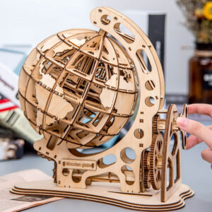 Rotate Globe 3D Wooden Puzzle_2