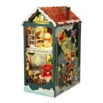 Santa's Cabin Book Nook Miniature Dollhouse_1