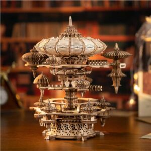 Sky City Music Box 3D Wooden Puzzle_2