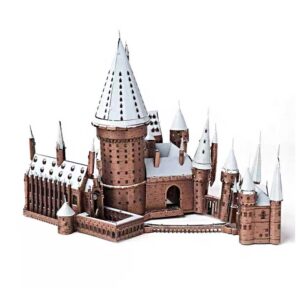 Snowy Hogwarts 3D Metal Puzzle_1