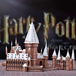 Snowy Hogwarts 3D Metal Puzzle_2
