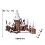 Snowy Hogwarts 3D Metal Puzzle_6