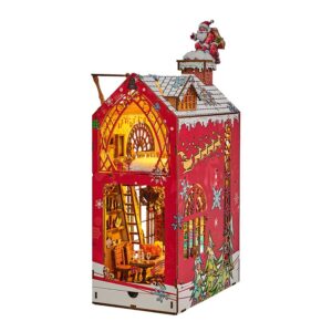 Snowy Night Serenade Book Nook Miniature Dollhouse_1
