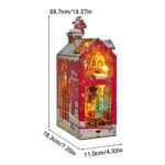 Snowy Night Serenade Book Nook Miniature Dollhouse_5