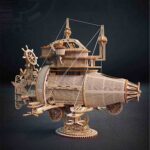 Starfield Speed Spaceship 3D Wooden Puzzle_4
